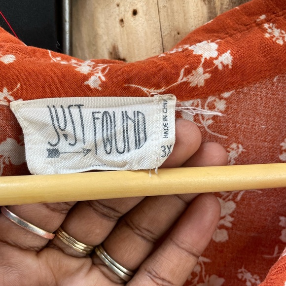 Just Found Burnt Orange Ruffled Dress - Picture 3 of 4